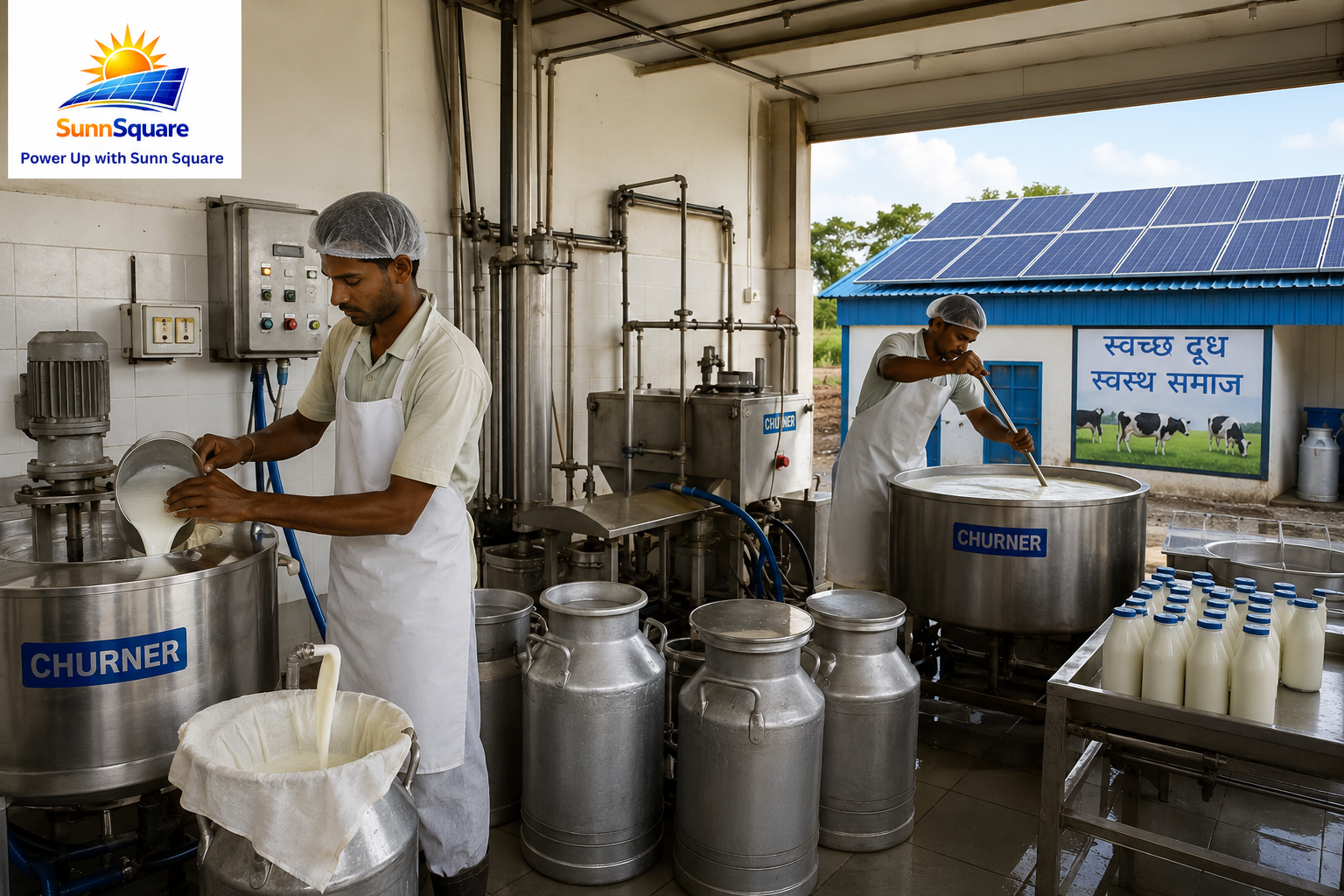 solar power for dairy processing